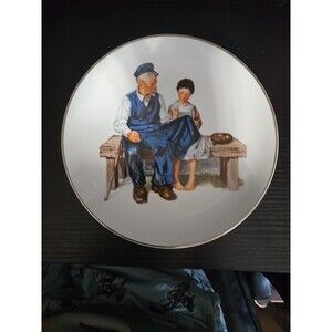 VINTAGE Norman Rockwell Plate, “The Lighthouse Keeper's Daughter”Porcelain 1984